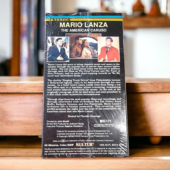 Mario Lanza ~ The American Caruso ~ VHS Movie - Picture 2 of 3